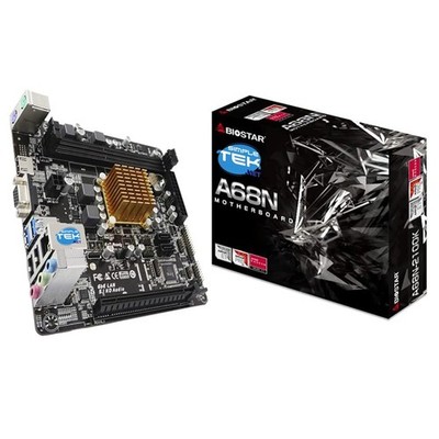 BIOSTAR A68N-2100K Mini-ITX Mainboard DDR3L mit gelötetem Prozessor