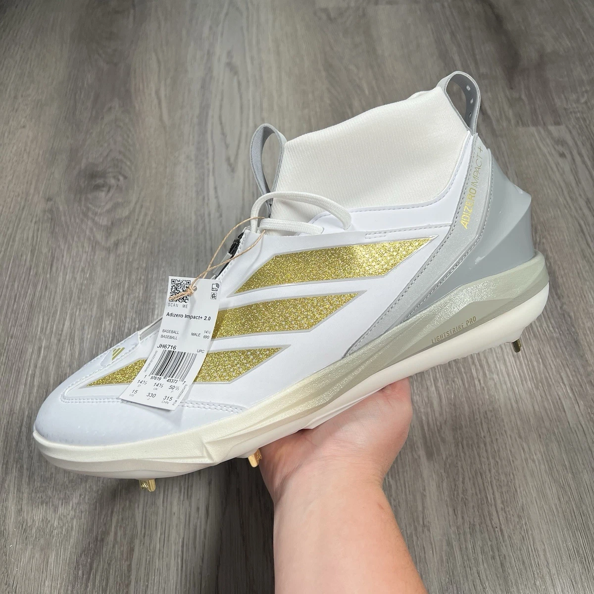 Adidas Adizero Impact+ 2.0 White Gold Metallic for sale | eBay