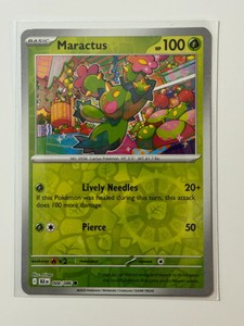 2025 Pokemon Black Bolt English BLK EN 008/086 Maractus (Reverse)