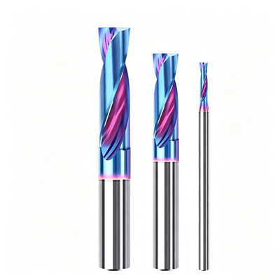 0.5mm-5.0mm Solid Carbide Flat Bottom Drill Bit HRC65 Twist Drill - Nano Coated