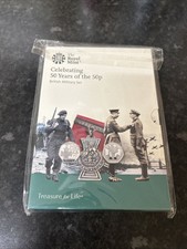 Royal Mint 50p 50 Years British Military Full Set – Open but Complete