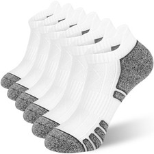 6 Pairs Ankle Socks Women Men No Show Athletic Running Low Cut Moisture