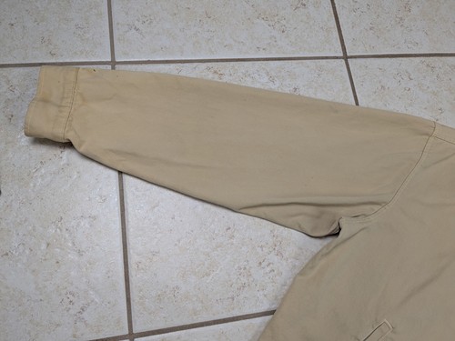 Vtg Von Dutch Khaki Cotton Jacket Size Large KYLIE JENNER Made In USA RARE - Picture 5 of 24