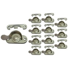 Sliding Window Security Lock, Aluminum, White, 4-Pack