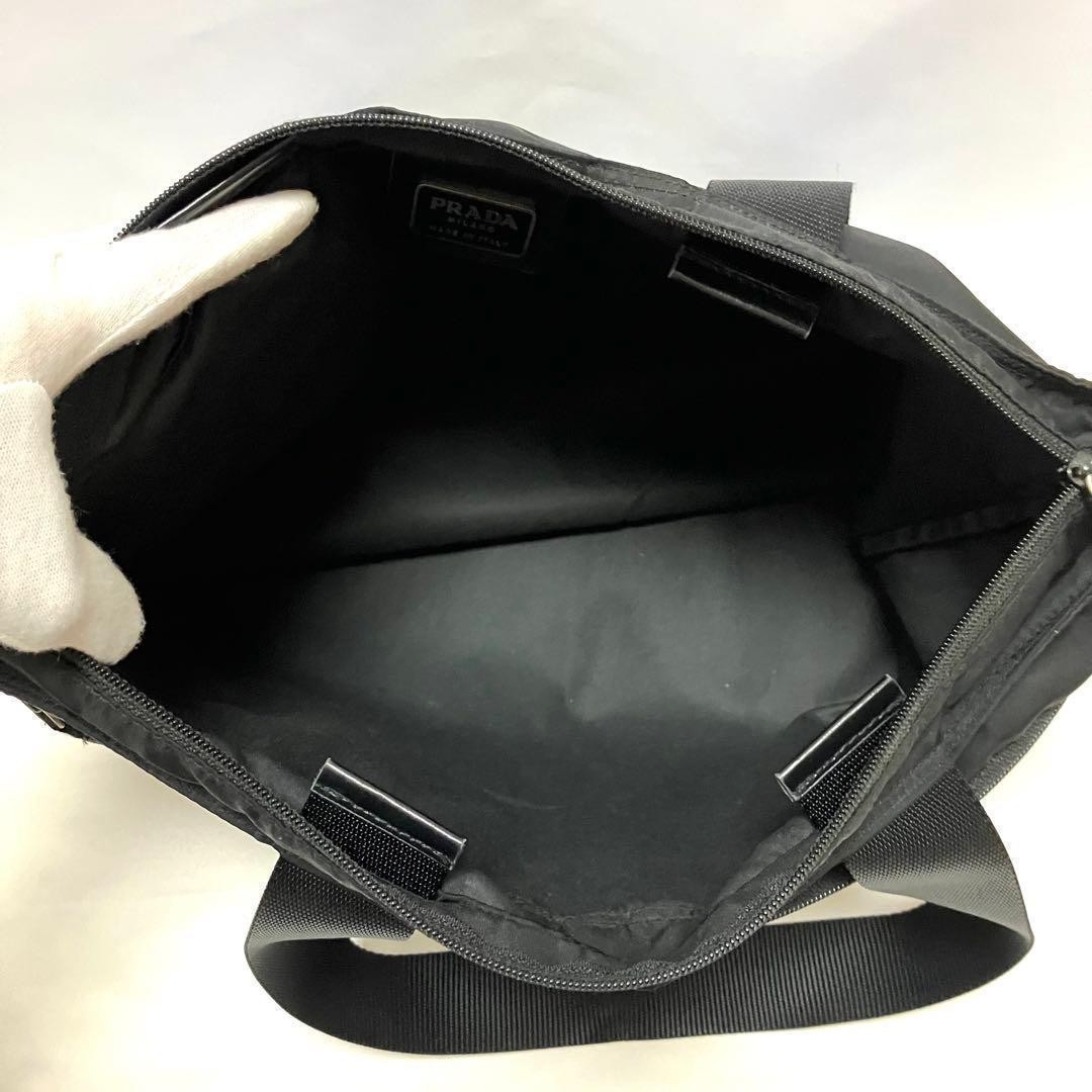 Prada tote bag large capacity triangular logo nyl… - image 18
