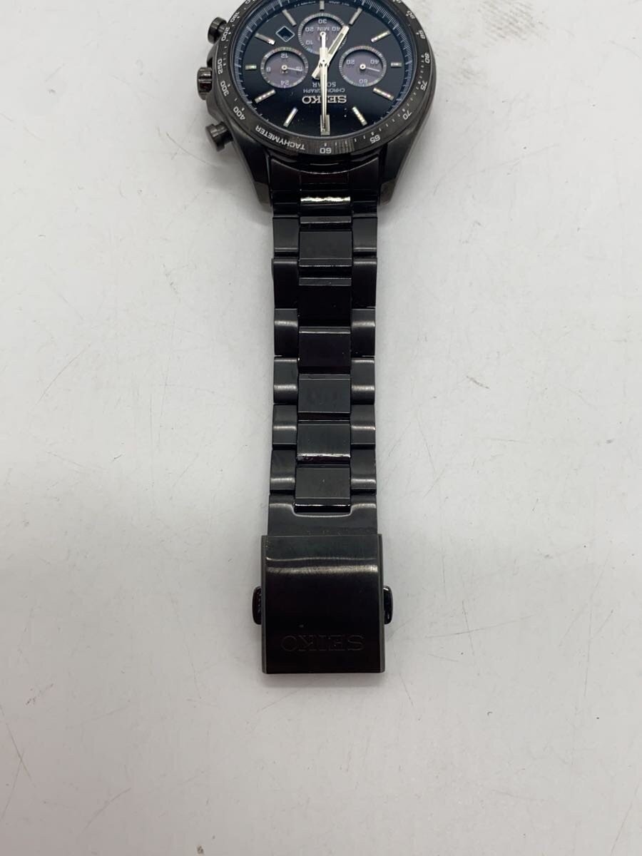 SEIKO V175-0FA0 S Series Solar Chronograph Watch Black | eBay