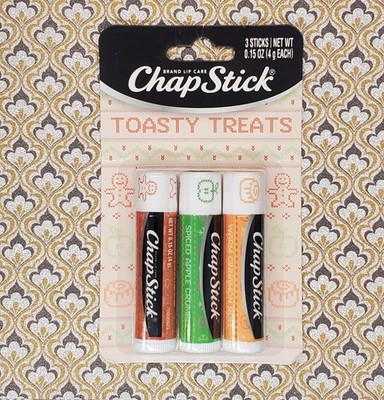 ChapStick Winter Holiday Collection TOASTY TREATS 3pk Flavored Lip Balm