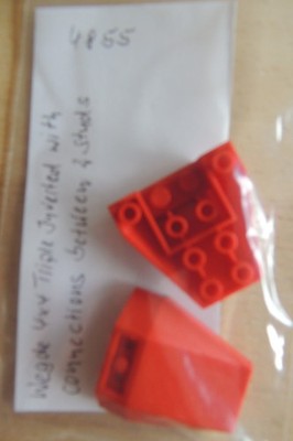 Lego 4855  2x Wedge 4 x 4 Triple Inverted with Connections between 2 Studs