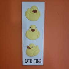 Bathroom Wall Art Duck Hanging Plaque