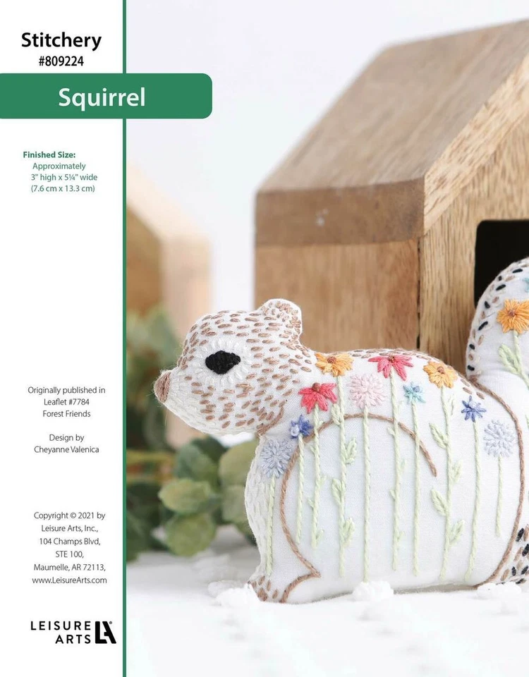 Embroidery Pattern Book ~ FOREST FRIENDS ~ 12 Animals to Embroider by Hand - Image 4 of 4