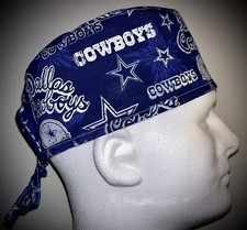 NFL Dallas Cowboys Dark Blue Scrub Hat Chemo Cap
