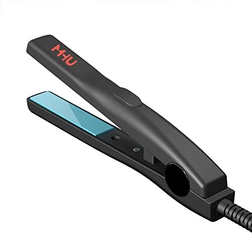Mini Flat Iron for Short Hair 0.5 inch Travel Size Tourmaline