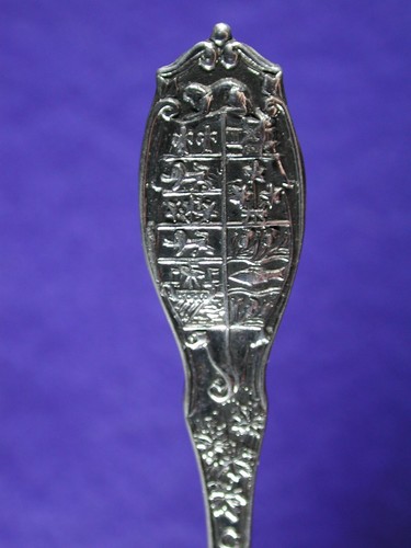 Cuchara de recuerdo de plata esterlina usada de colección Niagra Falls, marcada en Canadá - Imagen 3 de 4