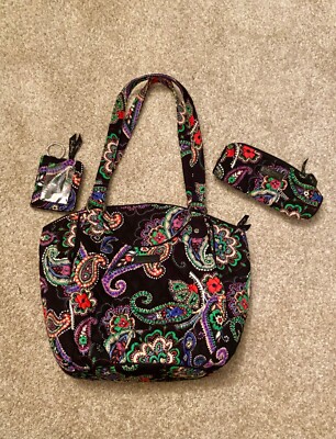 Vera Bradley 3-piece set: Glenna Shoulder Bag: Kiev Paisley