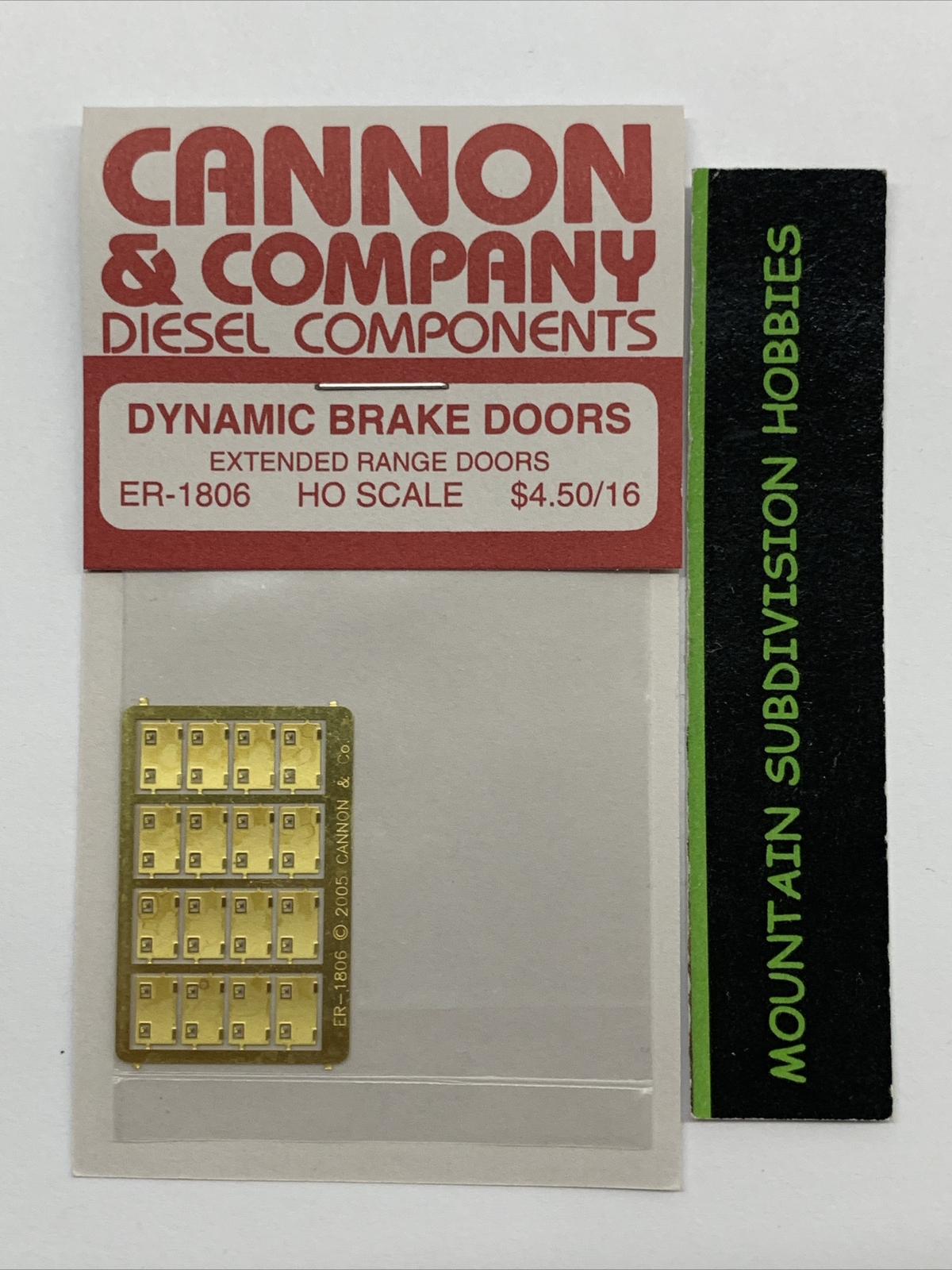 New  Cannon & Company ER-1806 HO Extended Range Doors - 40 series ~ $5 Offer