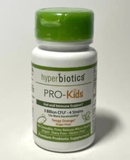 Hyperbiotics PRO-Kids Sugar Free Tangy Orange Flavor, 60 Micro-Pearls - EXP 7/25