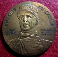 Charles de Gaulle French WWII Resistant General war victim & deported rmedal ER
