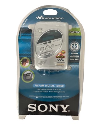 Sony Walkman WM-FX244 AM/FM Cassette Player Mega Bass Headphone