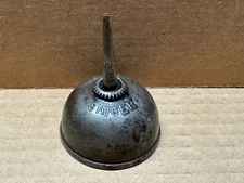 Vintage 2" Diameter SINGER Sewing Machine Thumb Oiler Oil Can Embossed 2-3/4" H