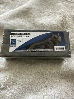 Sargent Art Black Polymer Clay 1lb