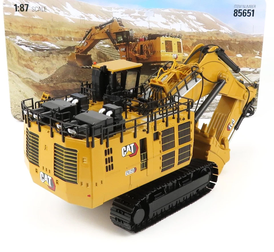 MODELLINO MEZZI CANTIERE STATICO CATERPILLAR CAT6060 ESCAVATORE CINGOLATO 1/87 - Immagine 2 di 4