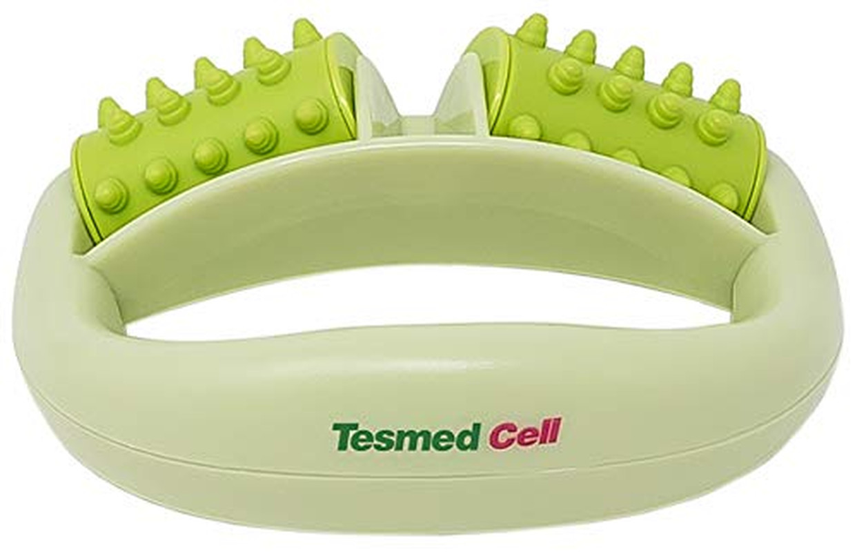 TESMED Cell anti Cellulite Massageroller Mit Griff, Grün
