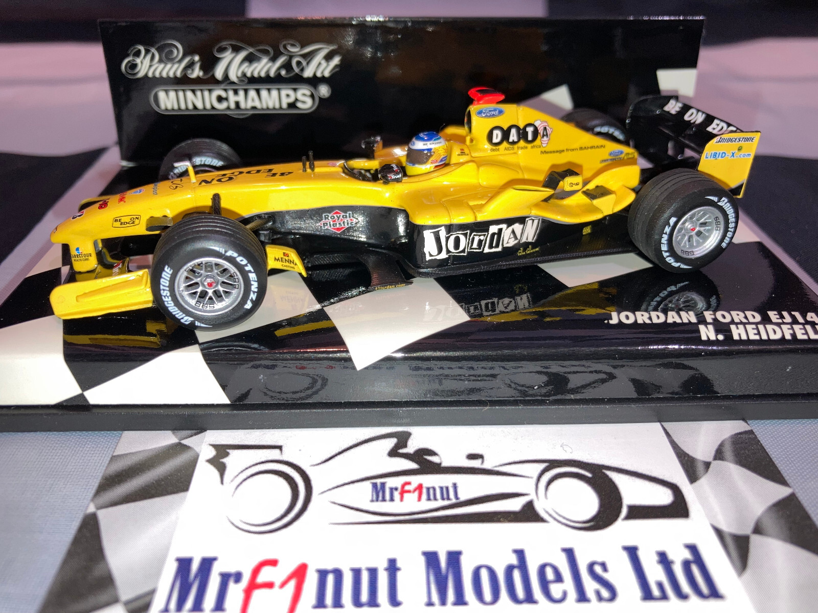 1:43 Minichamps 400040018 Nick Heidfeld Jordan Ford EJ14 2004