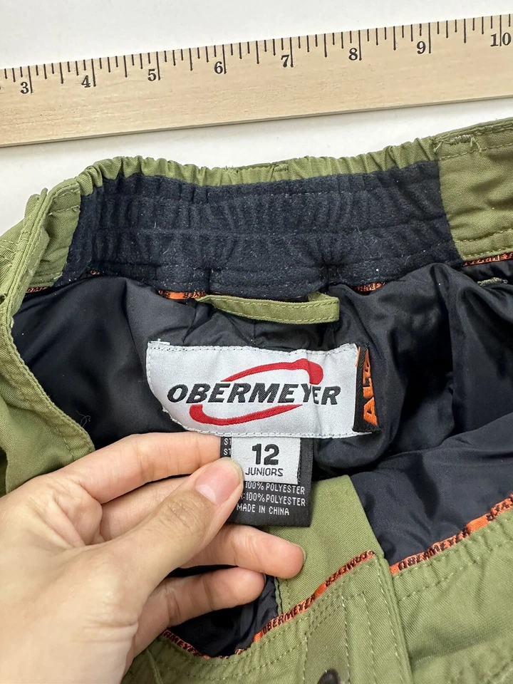 Pantalones de nieve Obermeyer jóvenes 12 verdes Foto 3 de 4