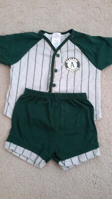 MLB Oakland A'S Athletics Baseball Toddler Boy Size 24 M Outfit