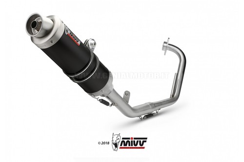Scarico Completo MIVV GP Nero Acciaio inox per Yamaha Yzf R125 2008 > 2013 - Foto 3 di 5