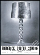 1953 Frederick Cooper Studios lamp photo vintage print ad