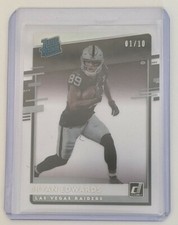 2020 Panini Chronicles Clearly Donruss Bryan Edwards Rated Rookie #1/10 /10 #/10