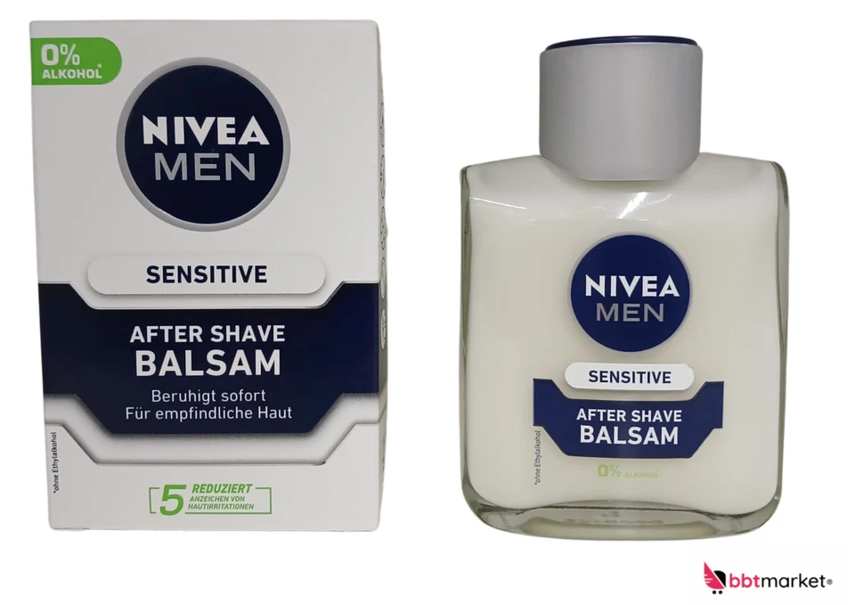 NIVEA MEN After Shave Balsam 100ml – Sensitive, beruhigt Männerhaut