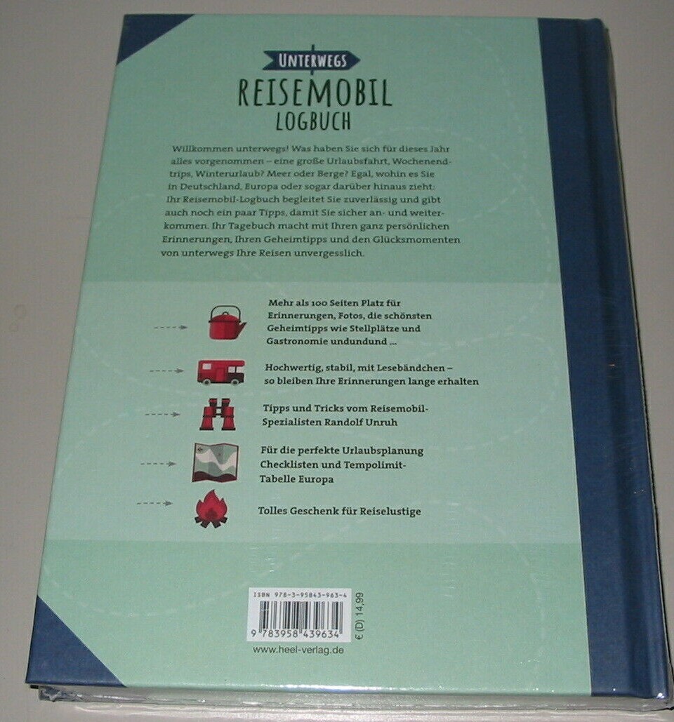 Thumbnail - Handbuch Für Unterwegs Reisemobil Unser Wohnmobil Logbuch Buch Neu