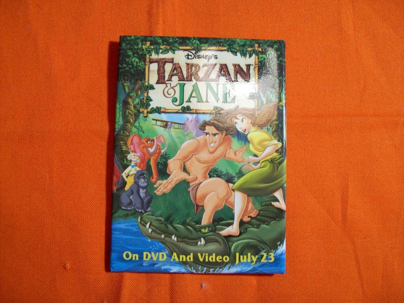 TARZAN AND JANE COLLECTOR RETAIL MOVIE PIN DISNEY 2.5 inches by 3.5 inches