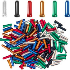 100 Pcs Bike Cable Ends Caps Bicycle Cable End Crimps Mountain Bike Brake Tips