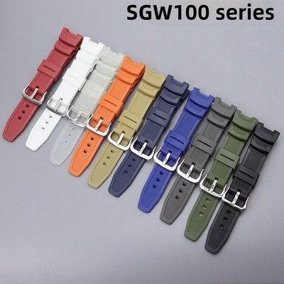 For Casio 3157 SGW-100-1V 3166 SGW-200 Quality Sport Silicone Watch Band Strap