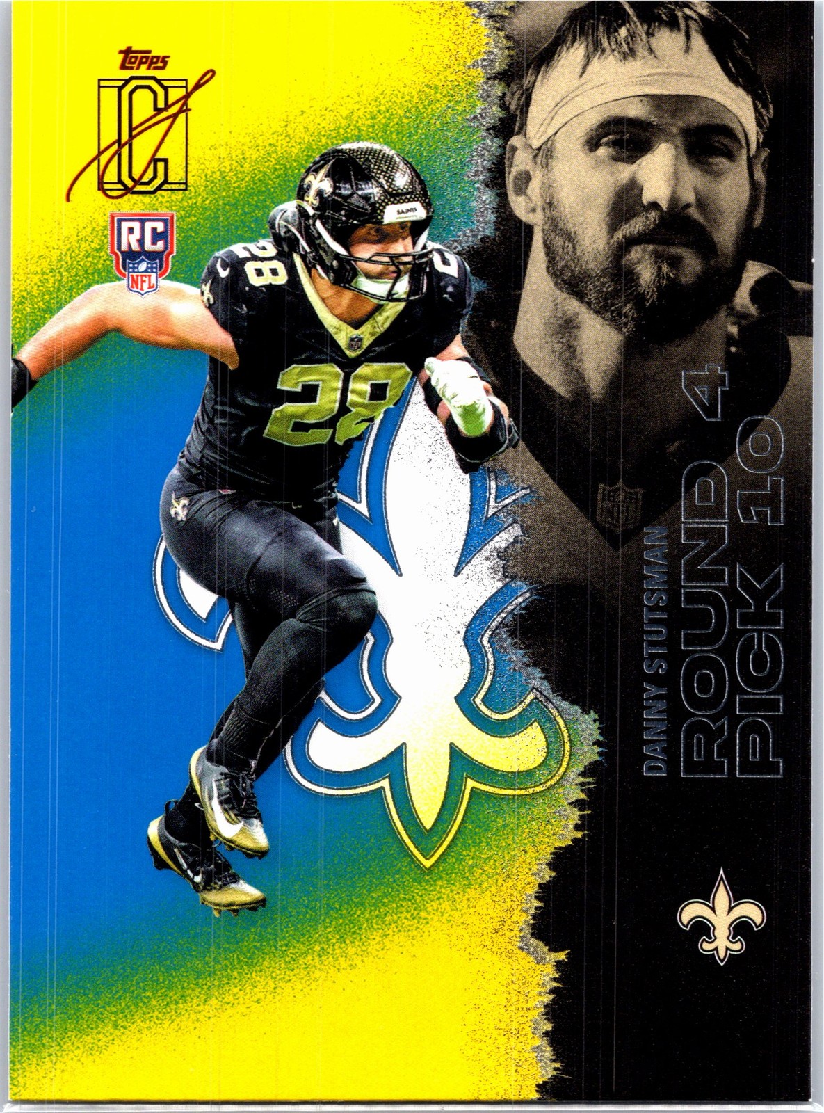 2025 Topps Signature Class #184 Danny Stutsman Blue & Yellow
