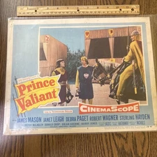 1954 Prince Valiant Movie Lobby Card Poster James Mason Janet Leigh Debra Paget