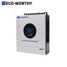Eco-worthy 6kw Solar Hybrid Inverter 48v Dc-120v/240v Ac Split Phase Off-grid