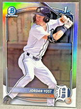 2025 Bowman Draft 1st Chrome Refractor Prospect Jordan Yost BDC-162 Tigers