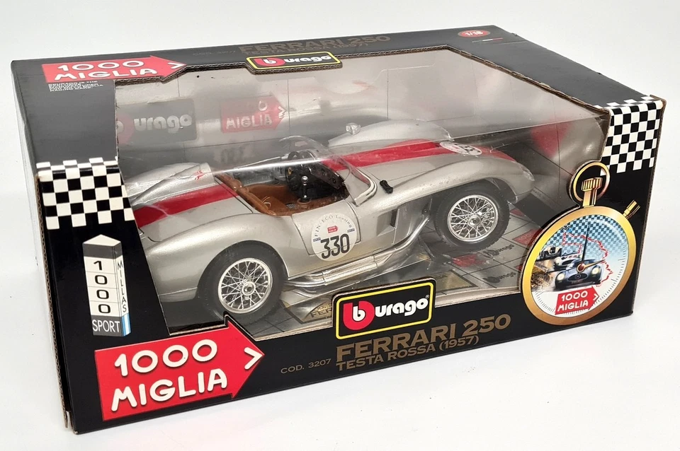Burago 1/18 Ferrari 250 Testarossa 1957 Mille Miglia 330 Diecast scale model car - Image 2 of 4