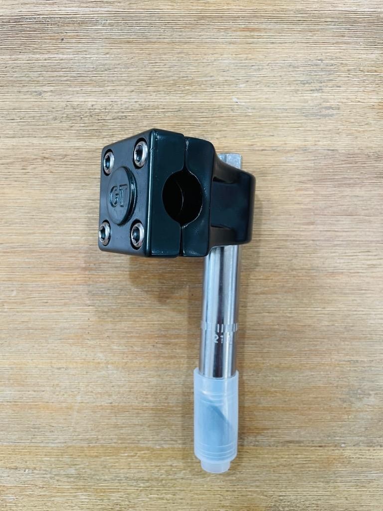 GT Mallet Style BLACK Stem Gooseneck DYNO Freestyle 1980's GYRO Reproduction