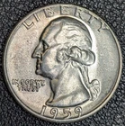 1959 Washington Silver Quarter 25C GEM UNC! Old Glory C&C Weekly 1c Auction!