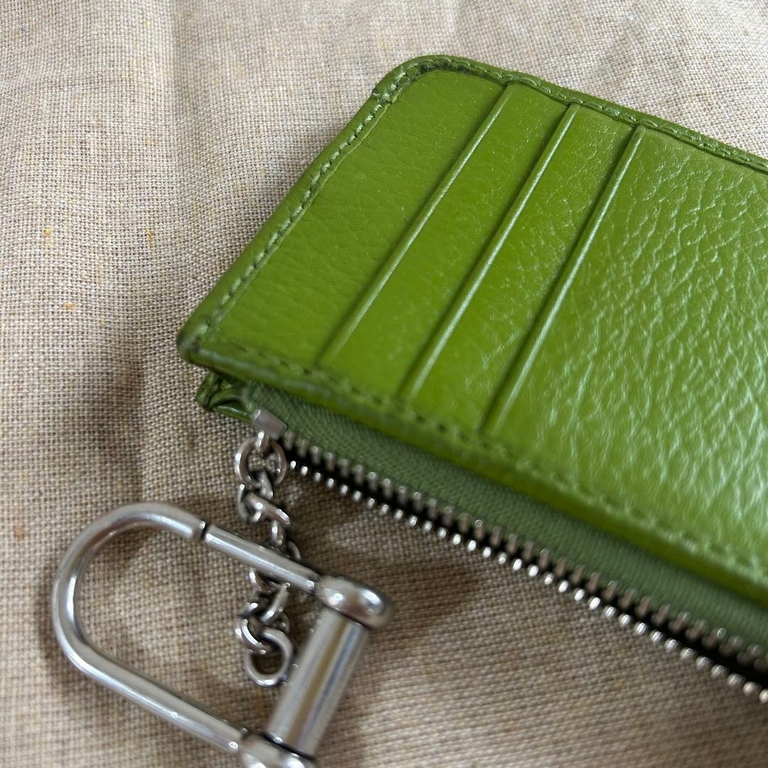 Gucci Double G Key Case Coin Pocket Card Holder Green thumbnail 9