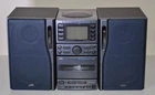 JVC UX-A5 Micro Stereo System +remote AM FM CD Tape Deck Aux tested Working vg