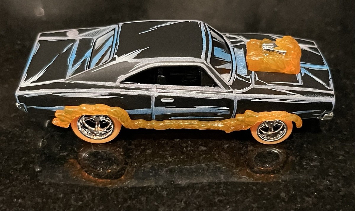 Hot Wheels Premium Pop Culture Marvel Ghost Rider Charger New