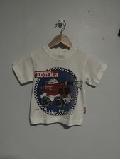 1997 rare Vintage Kids 3T Tonka To The Rescue Cartoon Shirt 13  X 15  