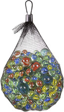 50 Pack Assorted Retro Marbles Fun Toys - Classical Glass Marbles for Kids Games