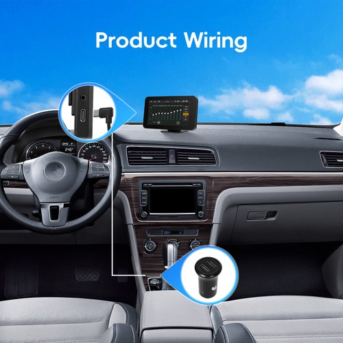 4.7" Zoll Tragbarer Apple CarPlay und Android Auto Wireless Display Autoradio - Bild 10 von 24